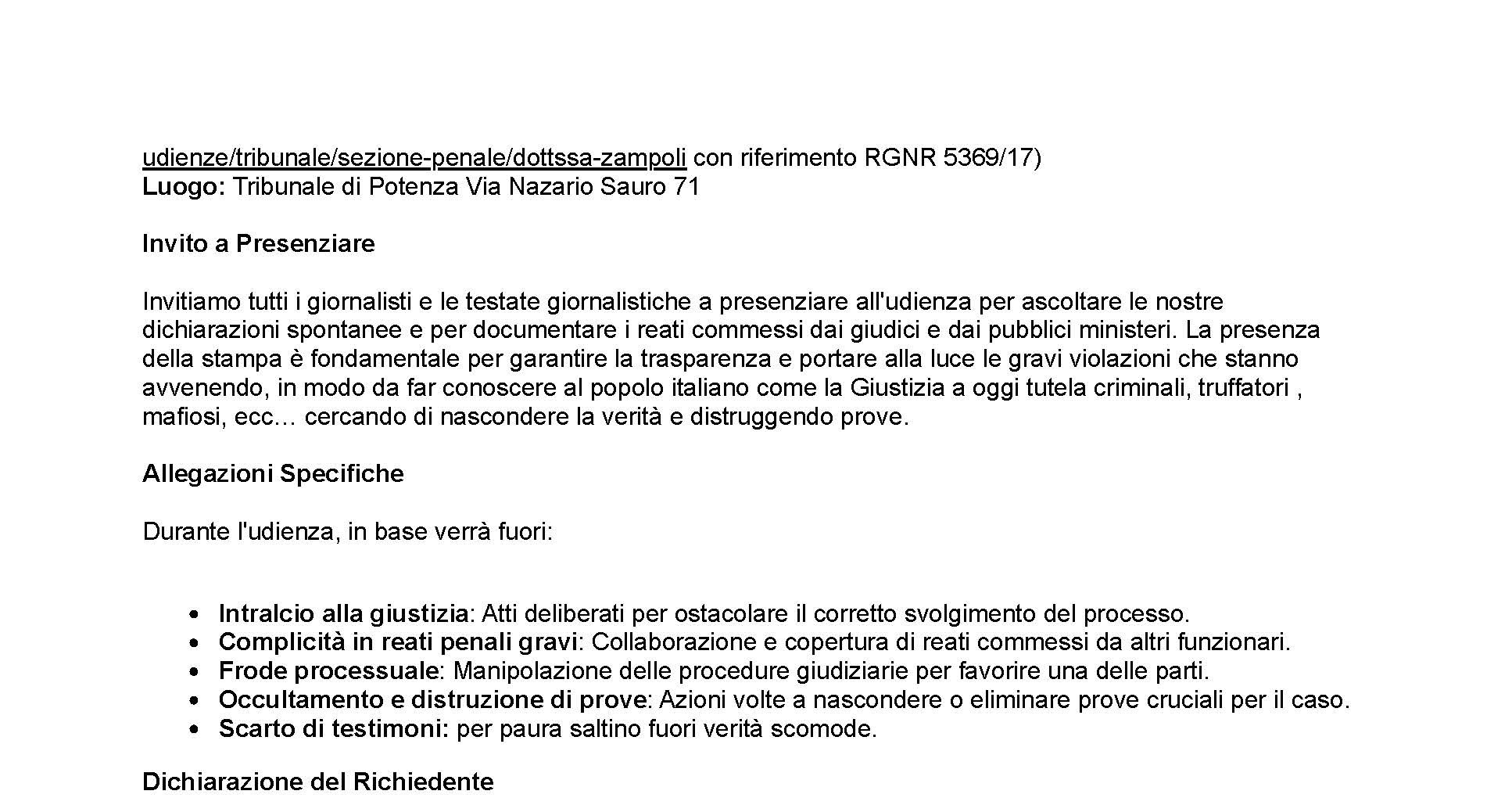 criminali, frode processuale, criminali, mafia, collusione, truffa, terroni, favoreggiamento, tribunale di potenza, procura di potenza, marianna zampoli, marilena taddei.